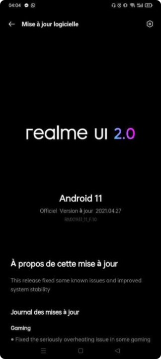 Realme X2 Pro Android 11 update
