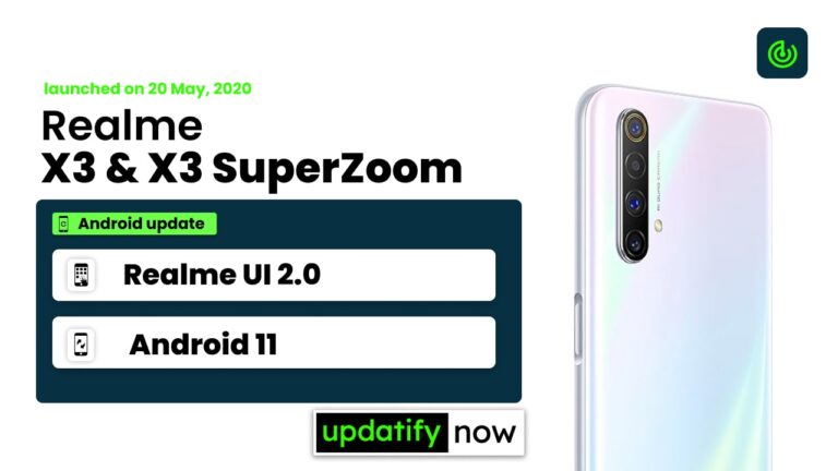 Realme X3 SuperZoom Android 11 Update with Realme UI 2.0
