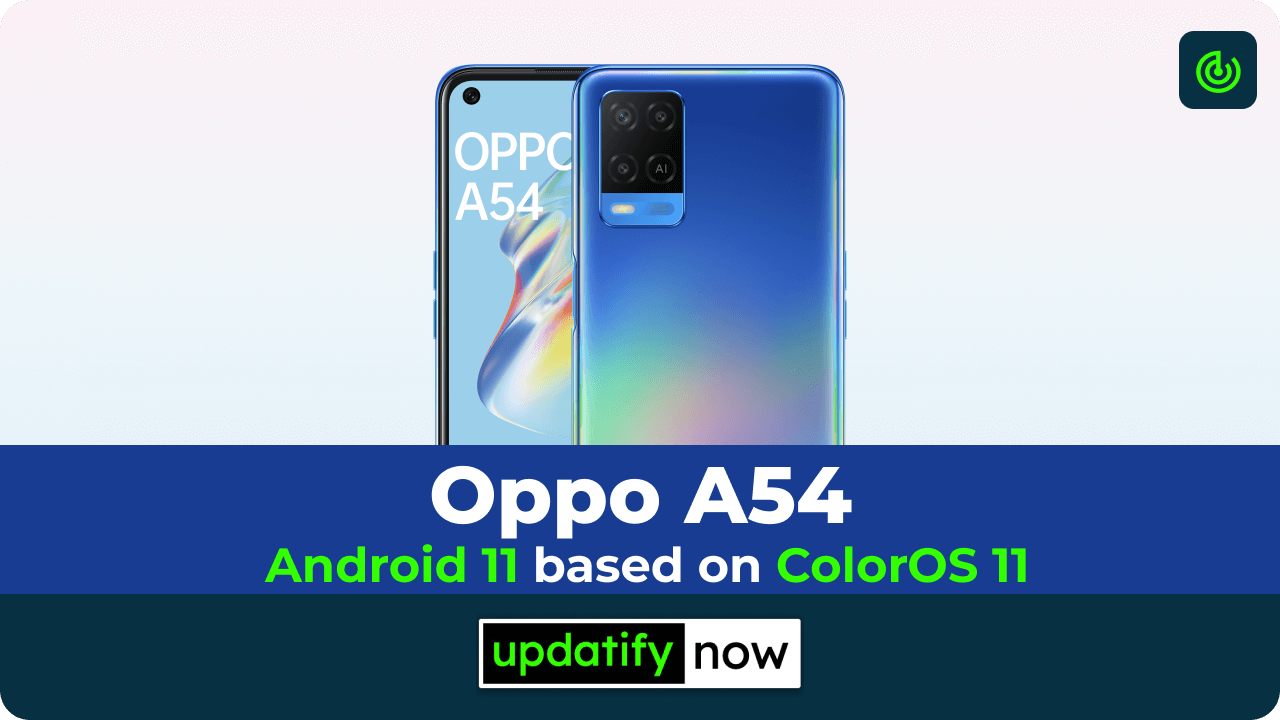 Oppo A54 android 11 colorOS 11
