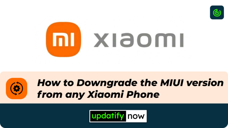 How to downgrade the MIUI version of any Xiaomi phone in 2021?