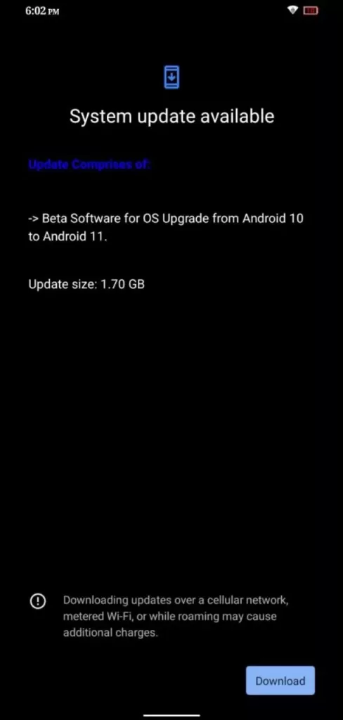 Micromax In 1b Android 11 beta update
