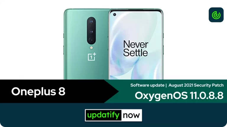 OnePlus 8 Software Update: OxygenOS 11.0.8.8 with August 2021 Android Security Patch