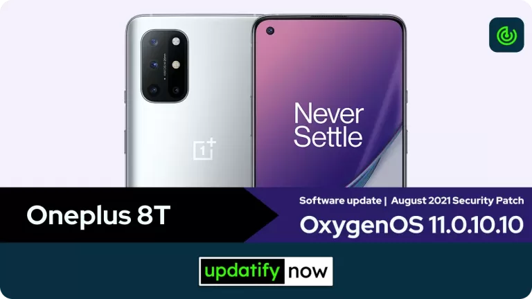 OnePlus 8T Software Update: OxygenOS 11.0.10.10 and 11.0.9.9 with August 2021 Security Patch