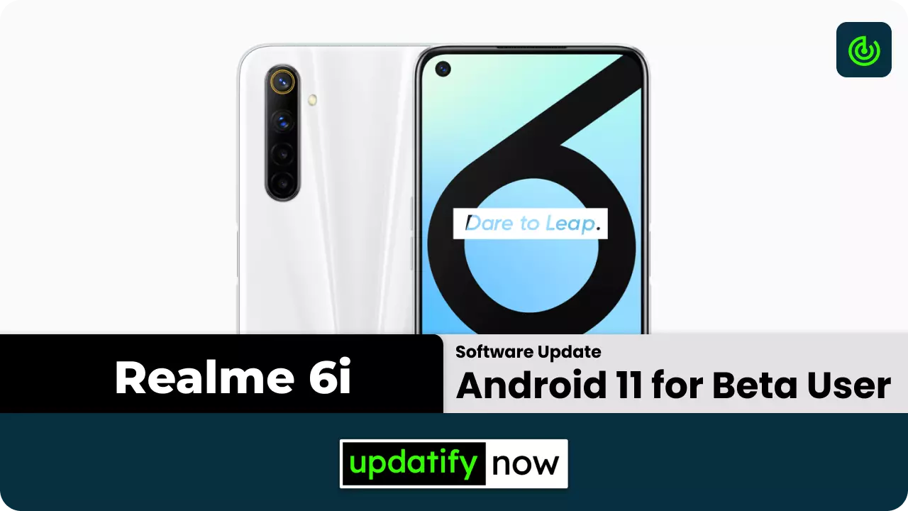 Realme 6i Android 11 for Beta testers in India