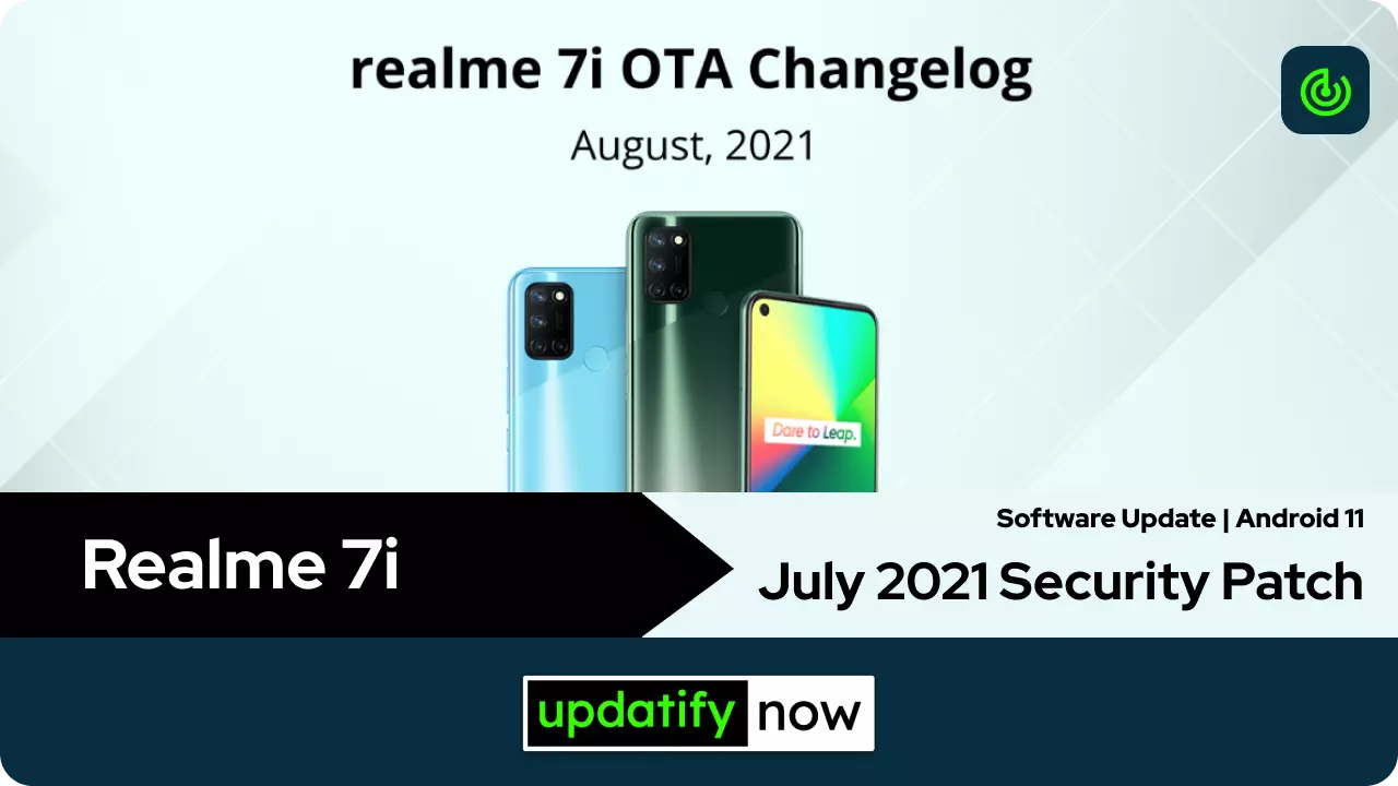Realme 7i July 2021 Android Security Patch