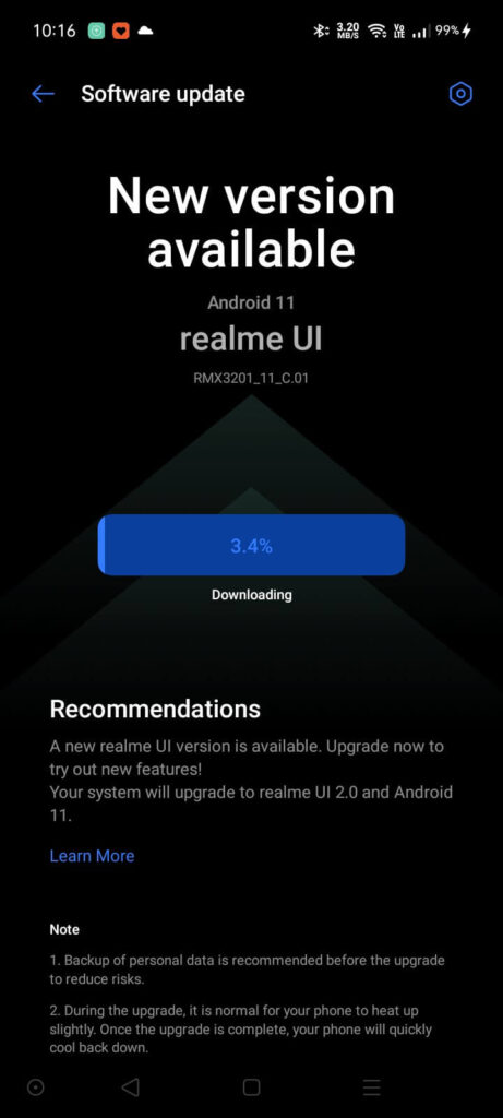 Realme C21 Android 11 with Realme UI 2.0 - Early access program - 1