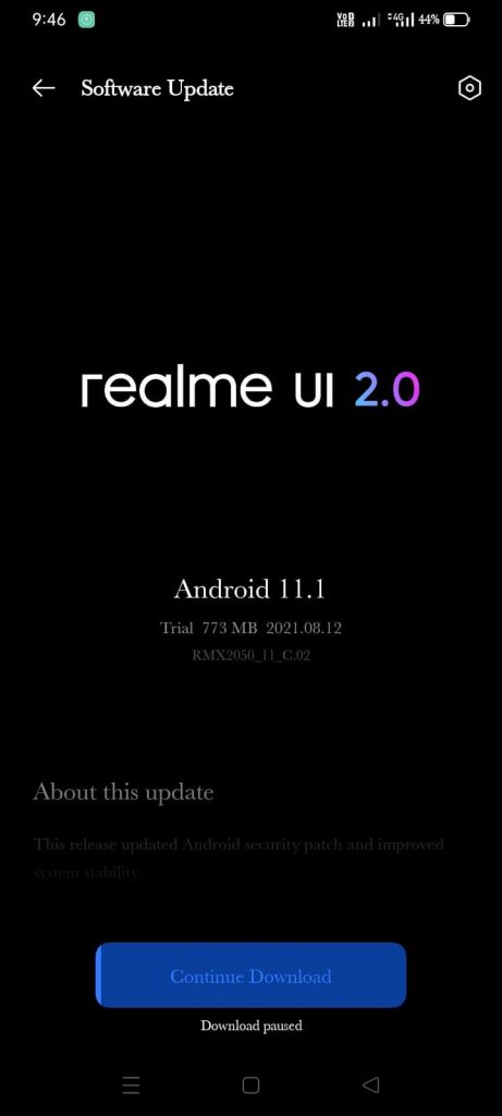 Realme Narzo 20A - Android 11 Beta - Trial Update - 1