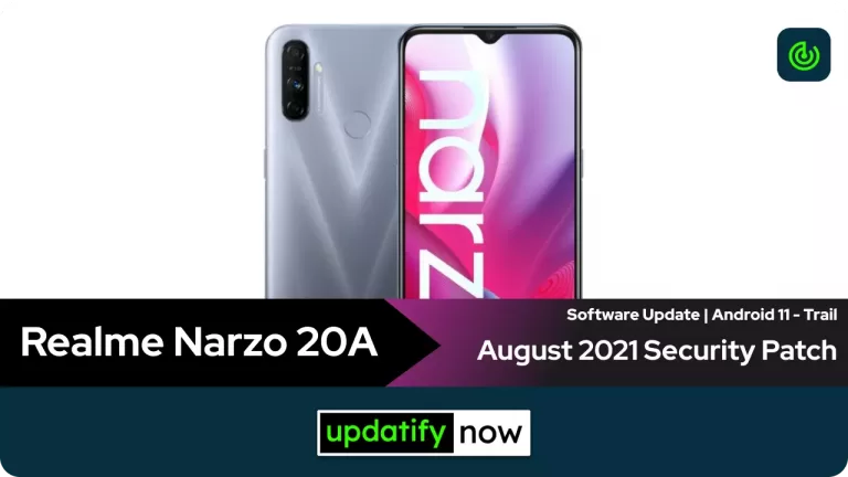 Realme Narzo 20A Software Update: August 2021 Android Security Patch released