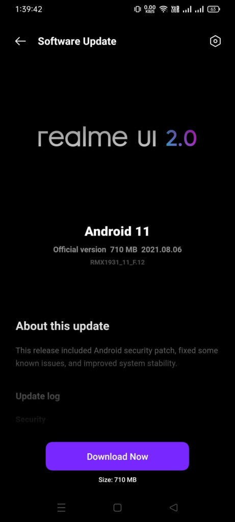 Realme X2 Pro - July 2021 Android Security Patch - 1