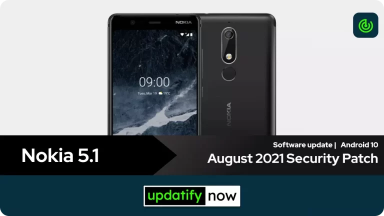 Nokia 5.1 August 2021 Security Patch with Android 10 | last software update
