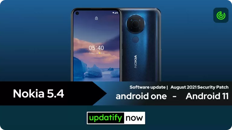Nokia 5.4 Android 11 Update with August 2021 Security Patch