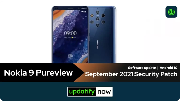 Nokia 9 PureView: September 2021 Security Patch
