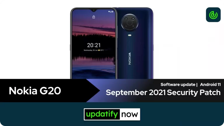 Nokia G20: September 2021 Security Patch