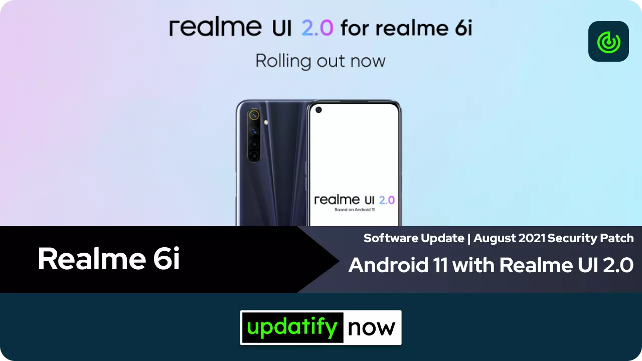 Realme 6i Android 11 with Realme UI 2.0
