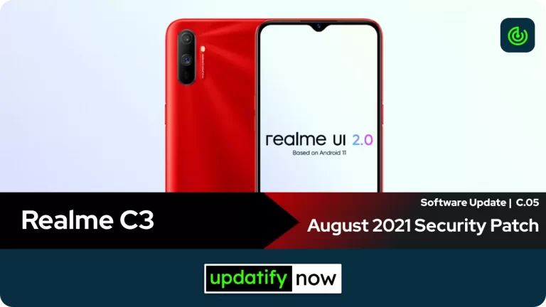 Realme C3 August 2021 Security Patch Update