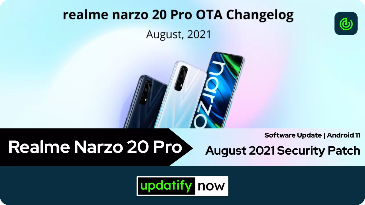 Realme Narzo 20 Pro August 2021 Security Patch