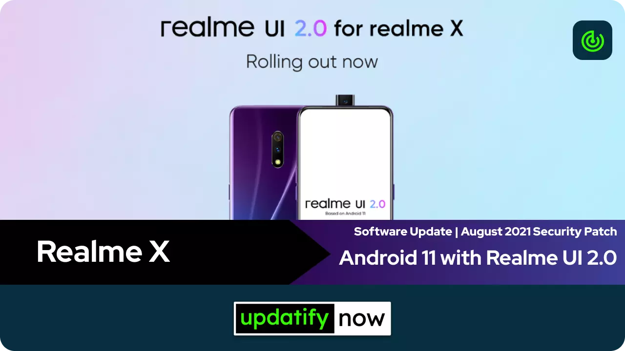 Realme X Android 11 with Realme UI 2.0