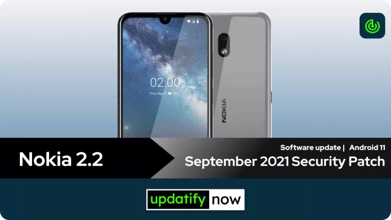 Nokia 2.2: September 2021 Security Patch