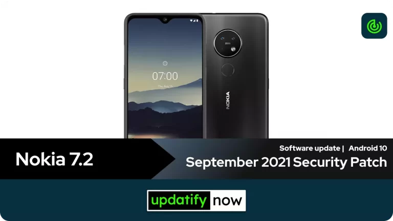 Nokia 7.2: September 2021 Security Patch