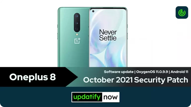Oneplus 8: OxygenOS 11.0.9.9 with October 2021 security patch