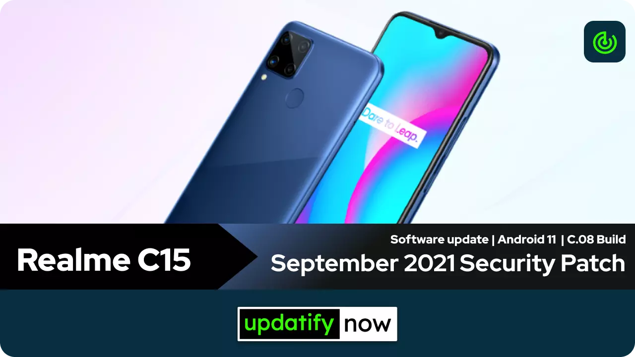 Realme C15 September 2021 Security Patch with C.08 Build