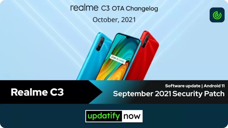 Realme C3: September 2021 Security Patch