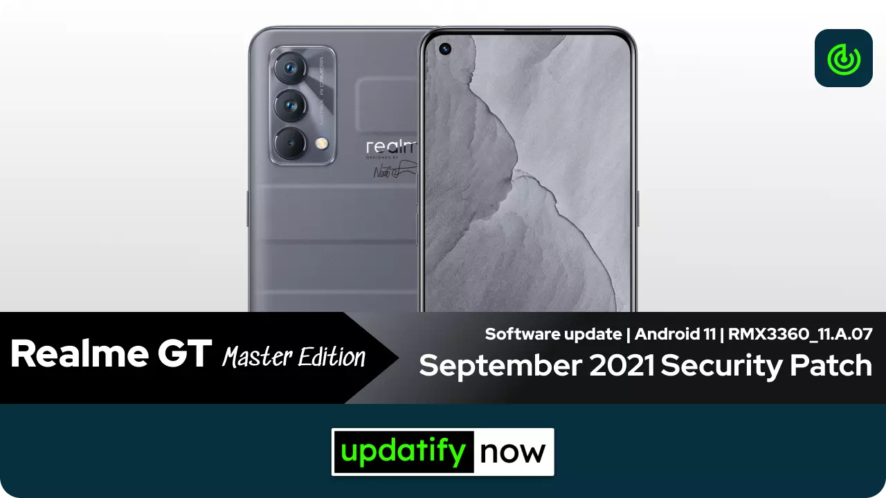 Realme GT Master Edition September 2021 Security Patch