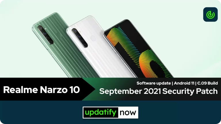 Realme Narzo 10: September 2021 Security Patch