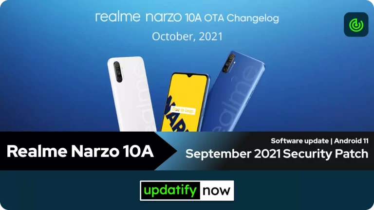 Realme Narzo 10A: September 2021 Security Patch