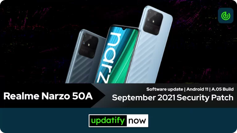 Realme Narzo 50A: September 2021 Security Patch
