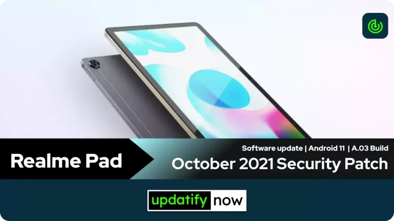 Realme Pad: October 2021 Security Patch