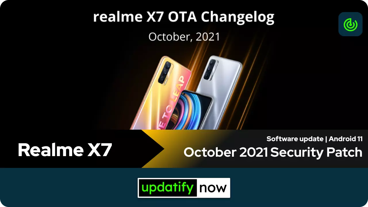 Realme X7 October 2021 Security Patch