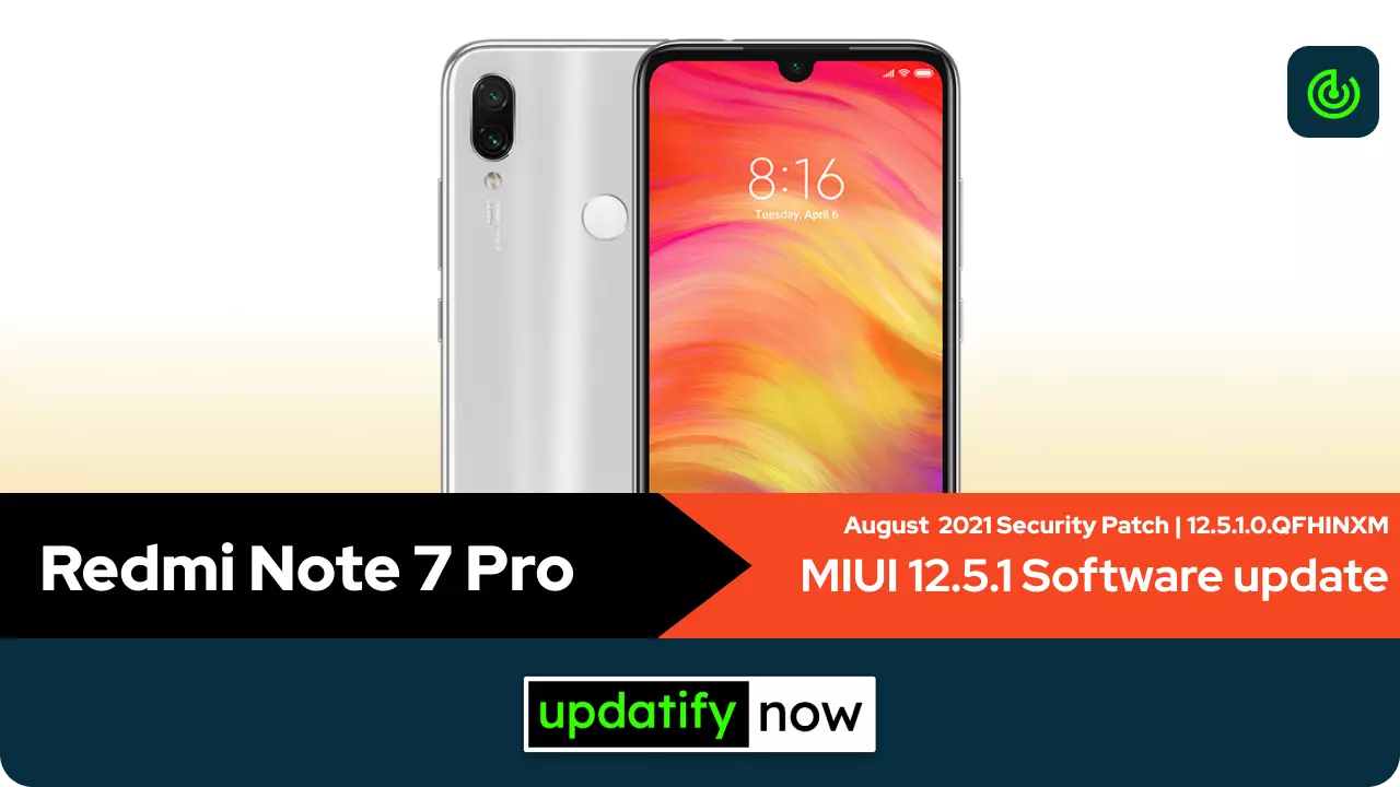 Redmi Note 7 Pro MIUI 12.5 with August 2021 Security Patch