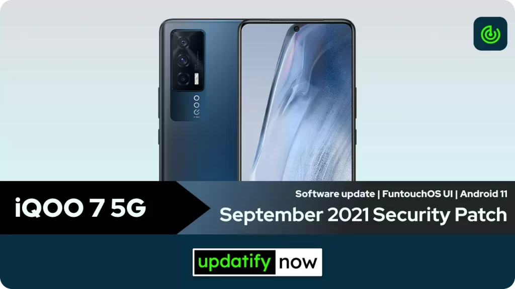iQOO 7 5G September 2021 Security Patch