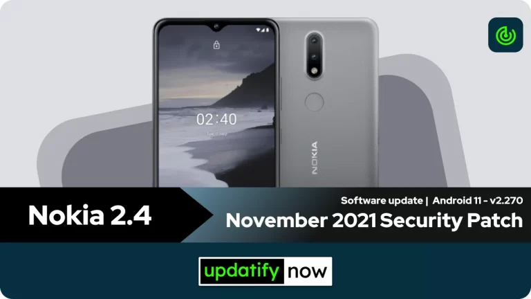 Nokia 2.4: November 2021 Security Patch with Android 11 (v2.270)