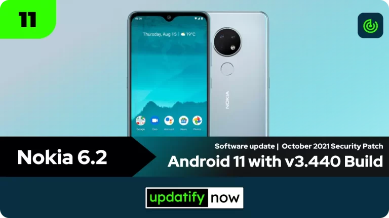 Nokia 6.2: Android 11 with October 2021 Security Patch