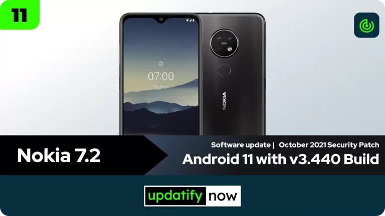 Nokia 7.2: Android 11 Update(V3.440) with October 2021 Security Patch