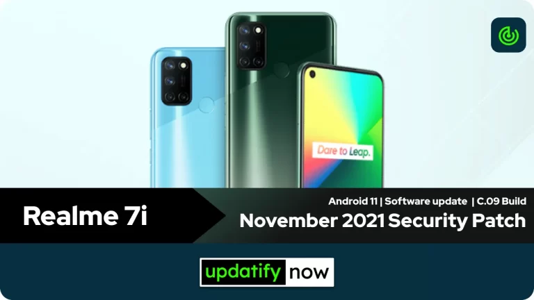 Realme 7i: November 2021 Security Patch with C.09 Build