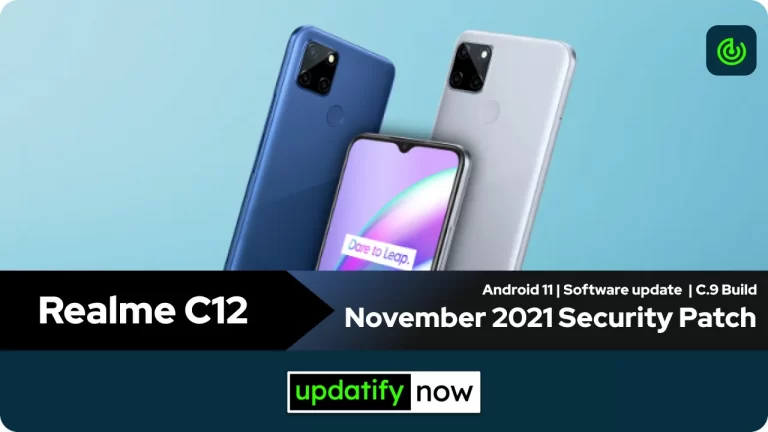 Realme C12: November 2021 Security Patch with C.09 Build