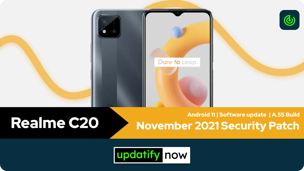 Realme C20 November 2021 Security Patch with A.55 Build