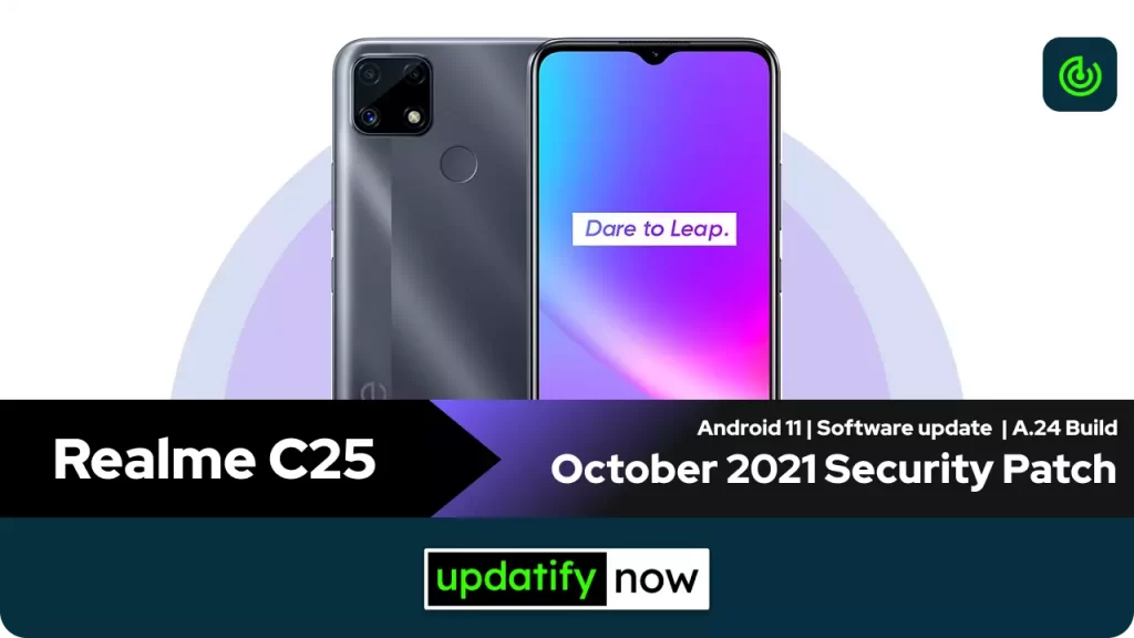Realme C25 October 2021 Security Patch with A.24 Build