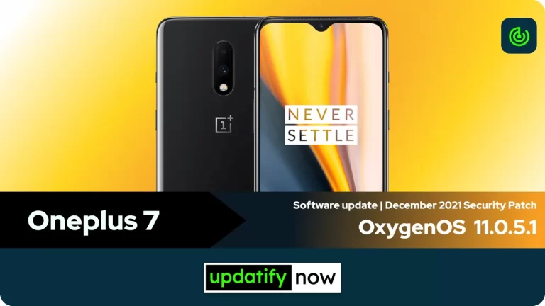 OnePlus 7: OxygenOS 11.0.5.1 with December 2021 Security Patch