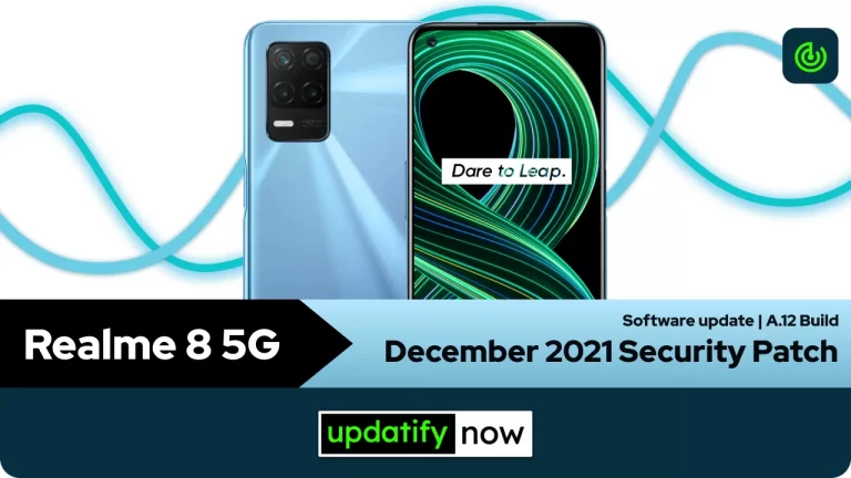 Realme 8 5G: December 2021 Security Patch with A.12 Build