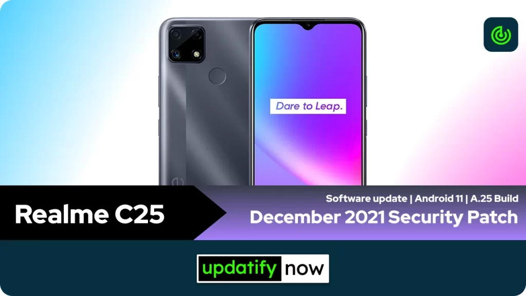 Realme C25 December 2021 Security Patch with A.25 Build