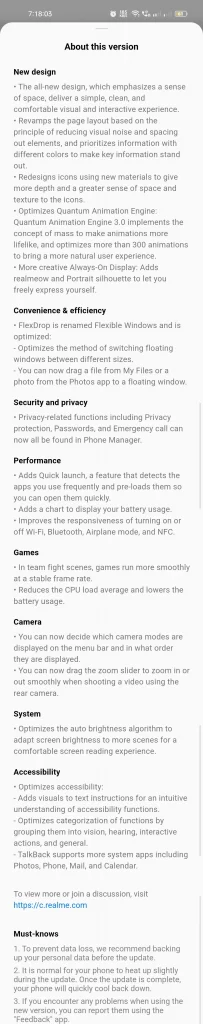 Realme GT Realme UI 3.0 with Android 12 - 2