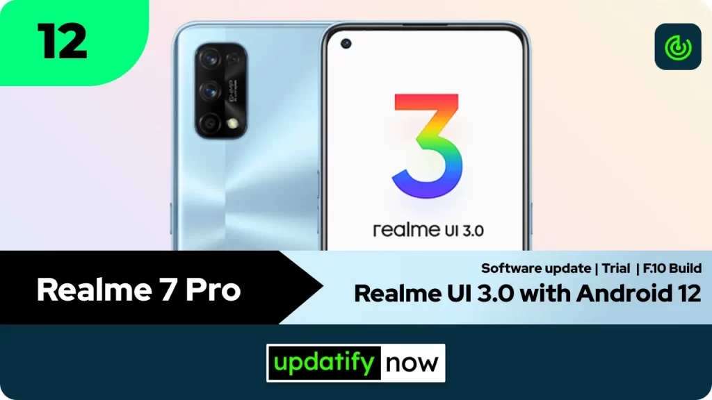 Realme 7 Pro Realme UI 3.0 with Android 12