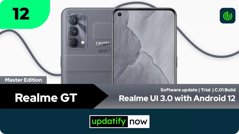 Realme GT Master Edition Realme UI 3.0 with Android 12 Early Acess