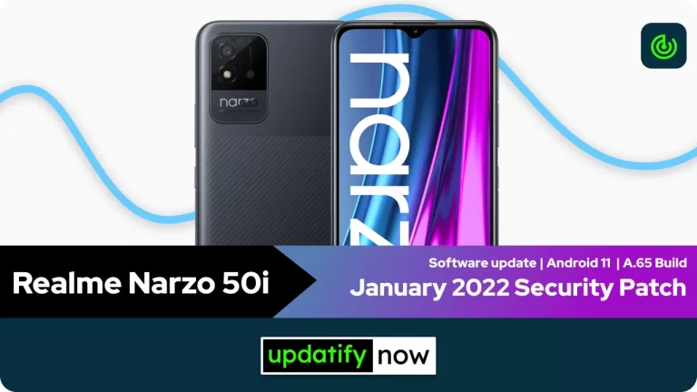 Realme Narzo 50i: January 2022 Security Patch with A.65 Build