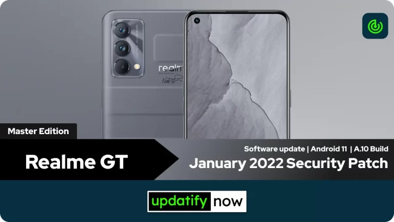 Realme GT Master Edition: January 2022 Security Patch with A.10 Build