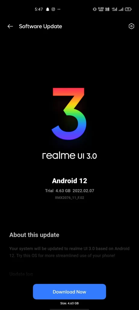 Realme X50 Pro Realme UI 3.0 with Android 12 - F.02 Build